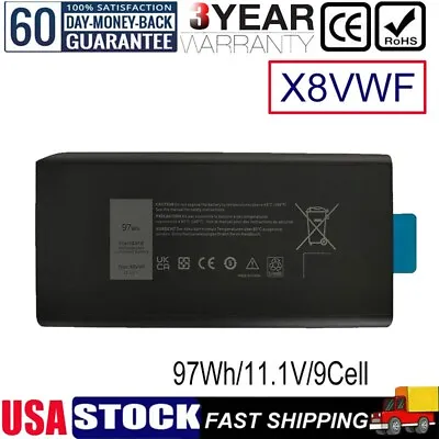 X8VWF 4XKN5 Battery For Dell Latitude 14 Rugged 5404 5414 E5404 7404 7414 FAST • $27.59