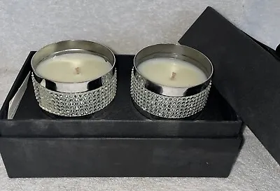 D.L. & Co SPARKING CHAMPAGNE Scent Luxury Candle Rhinestone Mirror Gift Set NWB • $59