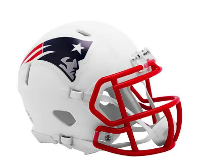 Riddell New England Patriots Flat White Revolution Speed Replica Helmet • $148.69