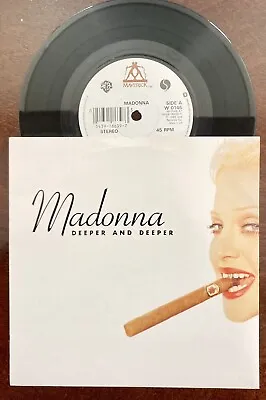 Madonna Deeper And Deeper UK 7” Import Single! Silver Label  • $26.95