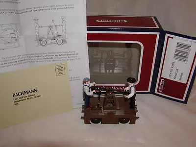 Williams Bachmann 23802 Brown Hand Car O 027 Operating Handcar Motorized Display • $49