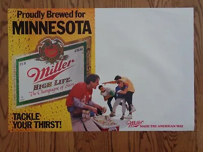 Miller High Life Beer Poster Proudly Brewed For Minnesota NOS • $14.97