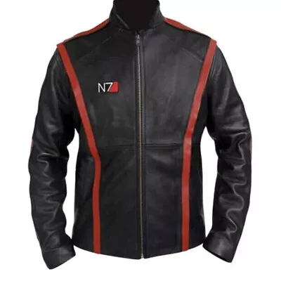 New Mens Stylish N7 100% Real Leather Jacket • $41.85