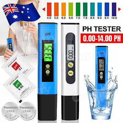 PH Meter Premium Digital M3 +TDS Tester Aquarium Pool SPA Water Quality Monitor • $6.95