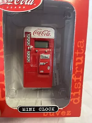 Coca-Cola COKE Vending Machine MINI CLOCK - Box • $10