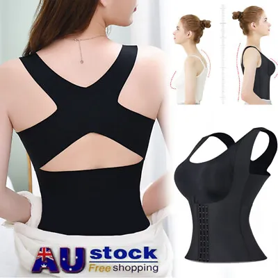 $19.45 • Buy AU Gym Waist Trainer Sauna Sweat Vest Tummy Control Girdle Slimming Body Shaper