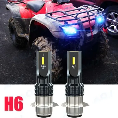 2X LED Headlight H6 Bulbs Light 8000K For Honda Rancher 350 4x4 2x4 ES 2000-2006 • $14.94