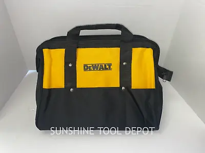 DeWalt 15” X 10  X 9  Heavy Duty Nylon Contractor Tool Bag With 3 Pockets  • $19