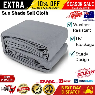 $124.97 • Buy 6 X 6 M Sun Shade Sail Cloth Shade Cloth Outdoor Canopy Square 280gsm Grey NEW