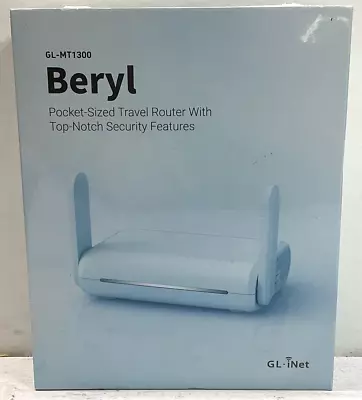New GL.iNet Beryl GL-MT1300 Dual Band IPv6 Pocket Sized Travel Wireless Router • $69.99