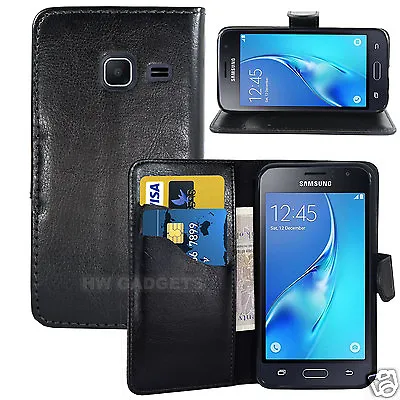 Leather Wallet Flip Case Cover For Samsung Galaxy J1 MINI - FULL BODY PROTECTION • £4.99