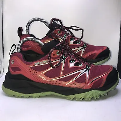 Merrell Performance Footwear Hiking Shoes Womens Size Uk 5 Bright Red Lace Up • £18