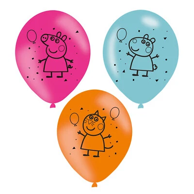 £3.89 • Buy Peppa Pig Birthday Party Assorted Helium Air Latex Balloons Partyware Decoration