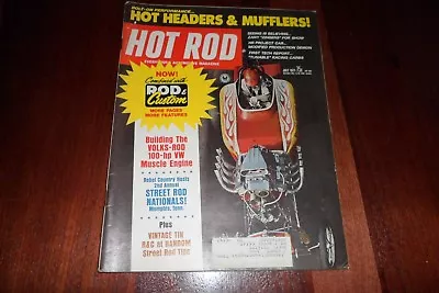 July 1971 Hot Rod Magazines Volks-Rod VW Build-ups Zany Zingers Cragar  • $4.99