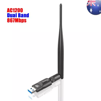 AC1200 USB 3.0 WiFi Wireless Adapter Dongle 802.11ac 5GHz Dual Band 11AC • $29.95