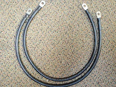 Battery Cable 4 Gauge 24  2ft Black Set Of 2 Cables Wire Tinned Marine Boat Wire • $24.15