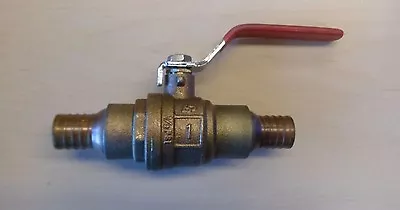 XLV55 Lot Of 6 - Pex Access. Manabloc Shut Off Brass Ball Valve 1  X 1  Plumbing • $92.99