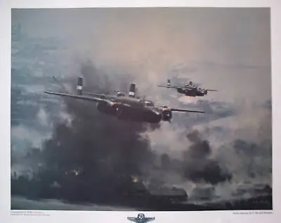 B-25 Mitchell Bombers  Airplane Print By RG Smith • $36