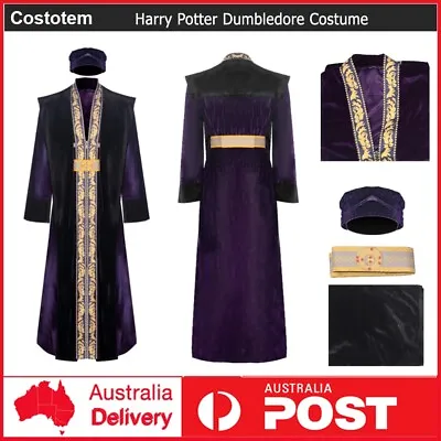 Harry Potter Principal Magician Albus Dumbledore Cosplay Costume Fancy Outfits • $79.99