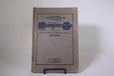 New Songs Of Praise & Power Printed 1922 - Hall-Mack Co - No.1 2 & 3 Combined • $15