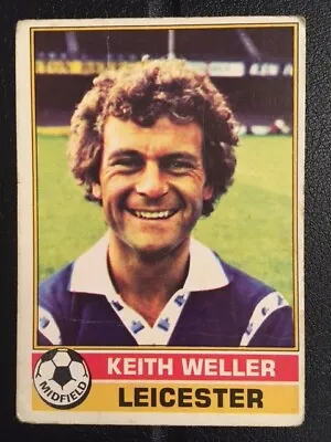Keith Weller Chelsea Leicester City  Topps Bazooka 1976-1977  Card 170 Red Back • £1