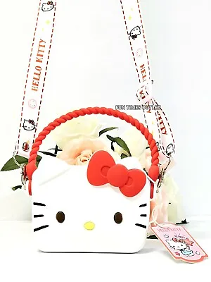 Hello Kitty 4  Crossbody Silicone Purse Sanrio Coinbag Carry All Bag Girls Gift • $16.95