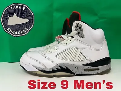 Jordan 5 Retro’ White Cement’ 2017 Size 9 Men’s Sneakers/ NO BOX • $165