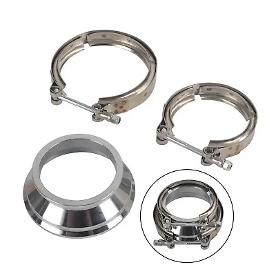 3  To 4  ID Stainless Steel Exhaust V-band 3.0 Adapter Flange Reducer W/Clamp • $35.88