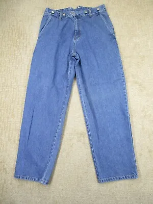 Vintage Sears Jeans Men 36x32 Blue Tapered Denim Light Wash Western Riding Rodeo • $34.79