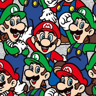 BTY Nintendo World Super Mario And Friends Luigi Cotton Fabric By The Yard 73545 • $9.95