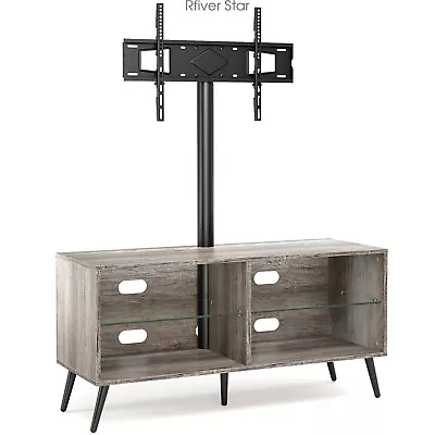 Modern Swivel Wood TV Stand With Mount For 70 Inch Flat Curved Screen TVs • $119.99