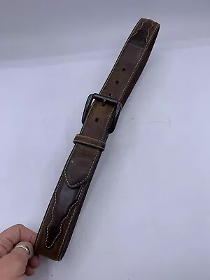 Nocona Mens Belt Brown Leather Western Cowboy Size 34 • $19.99