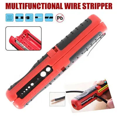 Electrical Cable Stripping Tool Portable Multi Function Cable Wire Stripper Coax • £7.16