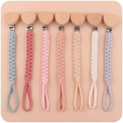 $5.40 • Buy Baby Pacifier Chain Baby Teether Toys Straps Dummy Clips Pacifier Holder Clips