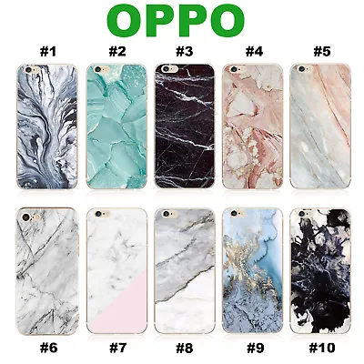 $6.99 • Buy OPPO Marble Reno 4Z A74 Find X3 A53s X7 52 9 5 3s R17 15 Pro F1S A57 73 TPU Case