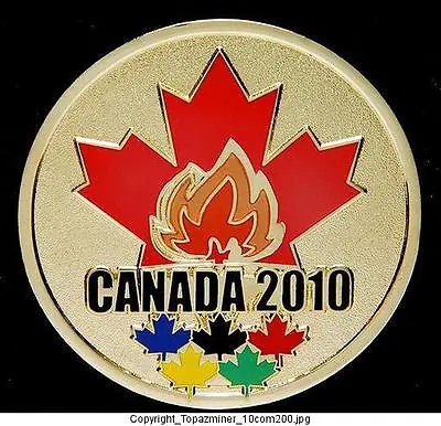 Lapel Pins 2010 Vancouver Canada Gold Medal And Torch • $6.99