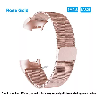 For Fitbit Charge 3 4 Replacement Wristband Watch Band Strap Bracelet Milanese • $7.89