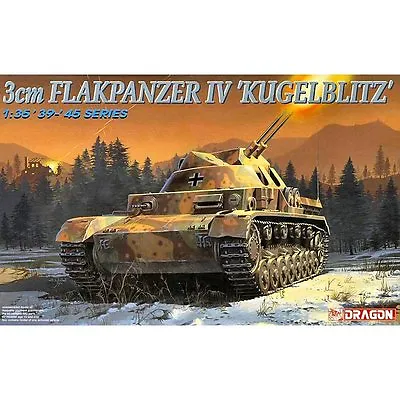 Dragon 6136 3cm Flakpanzer IV Kugelblitz 1/35 Scale Plastic Model Kit RARE • £38.95