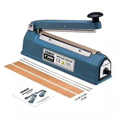  Impulse Bag Sealer Solid Metal Housing Heavy Duty Manual Heat Sealer Machine  • $51.38