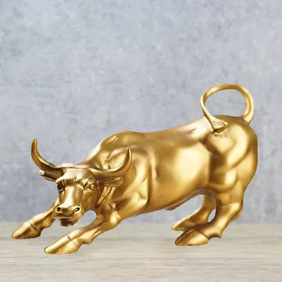 Wall Street Bull Figure Statue The Miami Bitcoin Bull Figurine Carve Doll Cow • $29.98