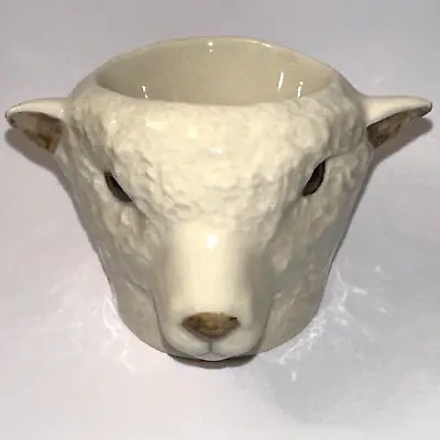 Quail Ceramics Lamb Sheep's Head Antique Egg Cup - 2011 - Pottery - Never Used • £19.99