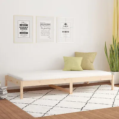 Lechnical Day Bed 90x200  Solid Wood PineDay BedGuest Bed FrameSpace P6Y9 • £97.38