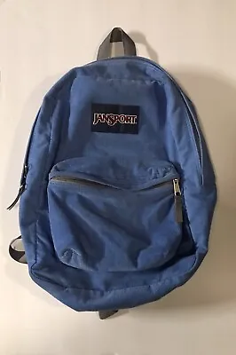 Vintage Jansport Corduroy Backpack Blue Y2K 90’s 2 Pocket Bag • $69.96