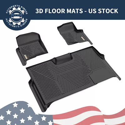 Floor Mats Liners For 2010-2014 Ford F-150 SuperCrew Cab TPE Waterproof 3D 3PCS • $101.11