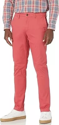 Amazon Essentials Casual Pants Men's Size 46W X 30L Salmon Brush Cotton • $20.08