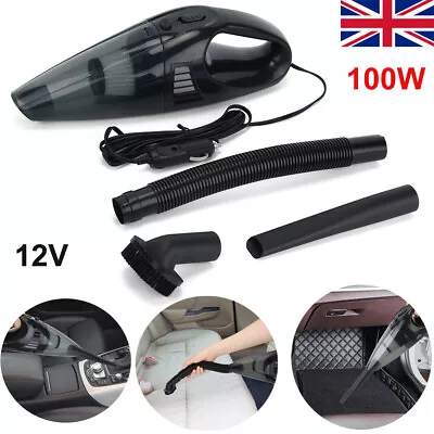 Powerful Car Vacuum Cleaner Wet/Dry Cordless Strong Suction Handheld Cleaning UK • £10.44