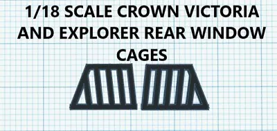 1/18 Ford Crown Victoria/Explorer Police Door Cage Lights Diorama Motormax • $5.50