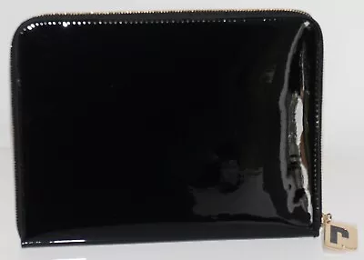 Paco Rabanne Black Patent Pouch / Clutch Bag   • £6.49