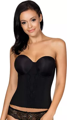 £52.21 • Buy PARFAIT Elissa Low-Back Bustier Bra Black 36DD