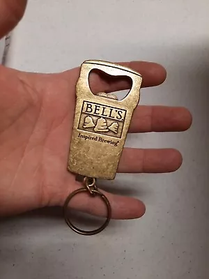 [COL] Vintage Bell's Inspired Brewing Brass Copper Keychain Bottle Opener  • $6.50